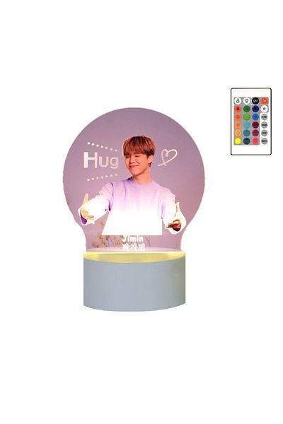 OEM LED Night Light, Jimin BTS, 16 Colors, with remote control, USB power or 3 AA batteries