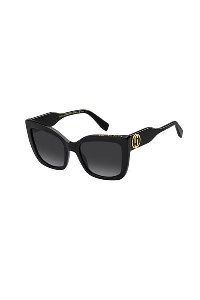 Marc Jacobs Women's Sunglasses Marc 811 807 Black Bone Frame Dark Gray Gradient Uv400 Glass