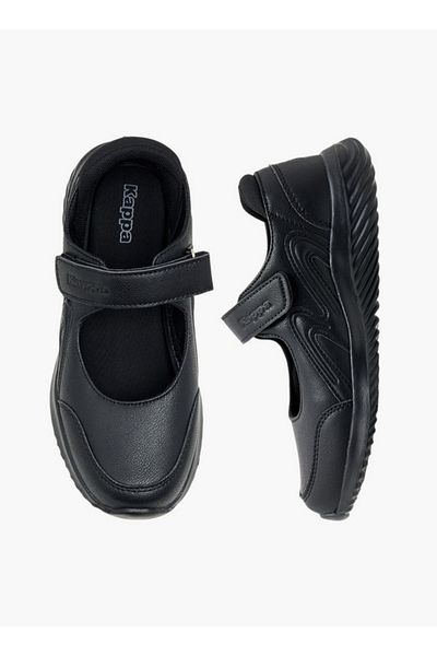Kappa Girls' Textured School Shoes with Hook and Loop Closure