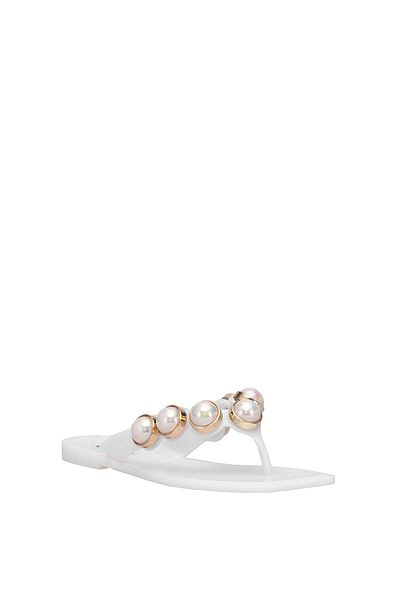 Ayakkabı Fuarı Elite Kdrj001-1 Women's Flip Flops White