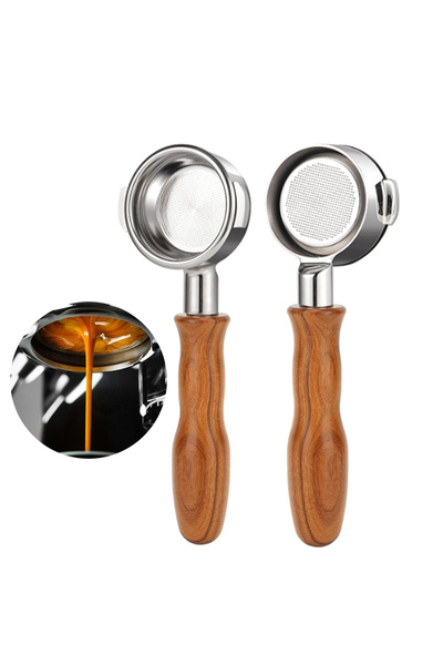 Omran Cart حامل فلتر قهوة مقاس 58 مم مع 2 أذن بدون قاع لـ E61، مناسب لـ Expobar وRocket وFAEMA