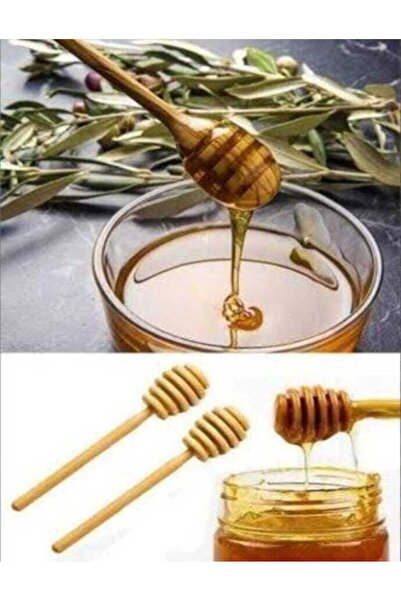 KIZILELMADA Wooden Honey Spoon Set of 2 – Suitable for Honey, Jam, Molasses