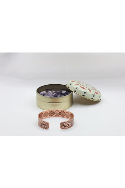 AYDESİA Ametist ve Bakır Bileklik Doğal Şifa ile Enerji Akışınızı Yenileyin