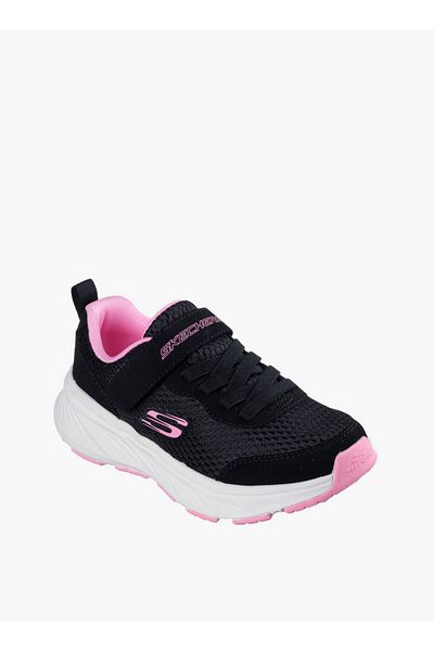 SKECHERS Girls' EDGERIDE Sports Shoes with Hook and Loop Closure - 303981L-BKPK