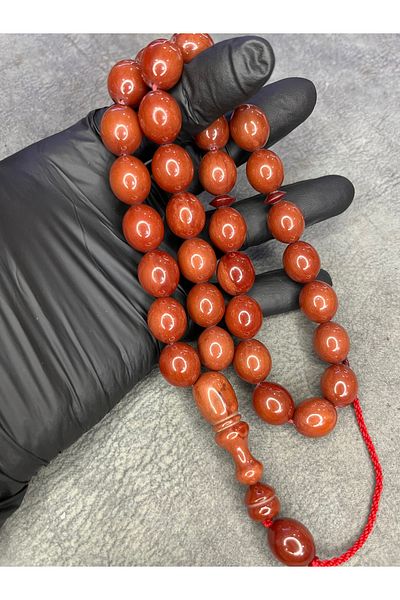Mos Tespih Large Size Ottoman Similarity Clamping Amber Prayer Beads