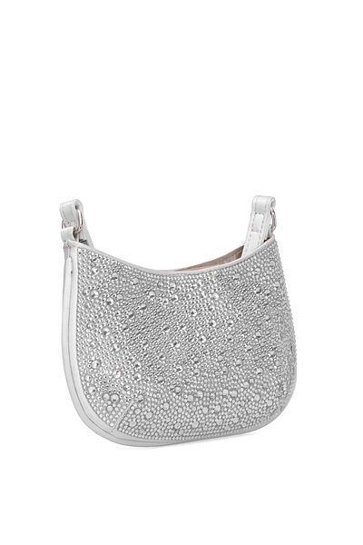 VAROL ÇANTA Varol 916R Women's Royal Evening Dress Bag Silver