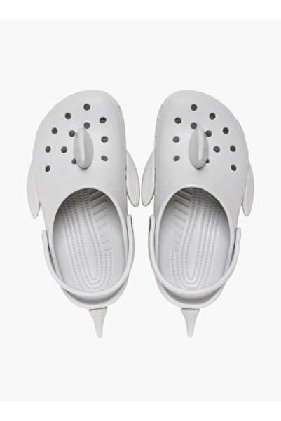 Crocs Unisex Shark Applique Cutout Detail Backstrap Clogs - 210014-1FT