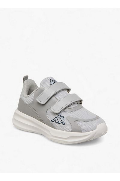Kappa Boys' Panelled Sports Shoes with Hook and Loop Closure