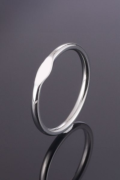 Chavin Steel 2 mm Silver Modern Ring Ey22By