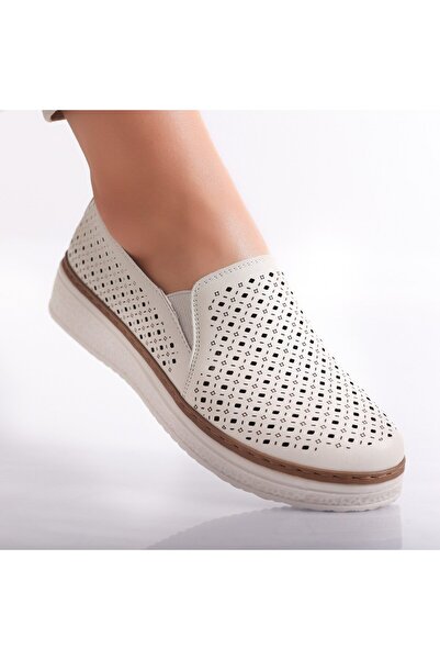 OEM Pantofi casual de damă, bej, din piele Ismar, 41