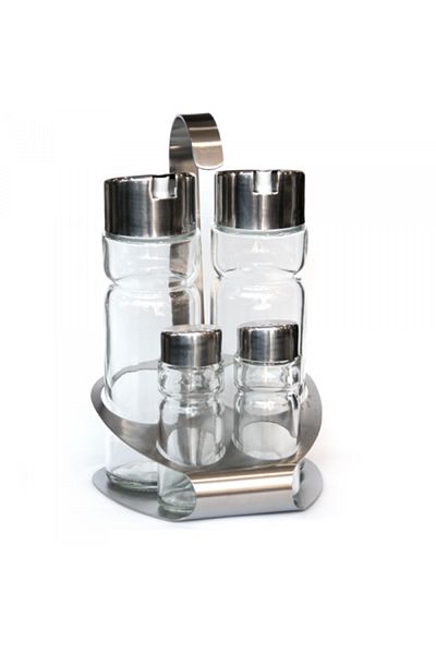 Raki Oliviera PREMIUM 5 pieces with oval bottle holder 160ml