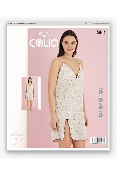 CALİA Women's Patterned Tunic Dress with Rope Straps