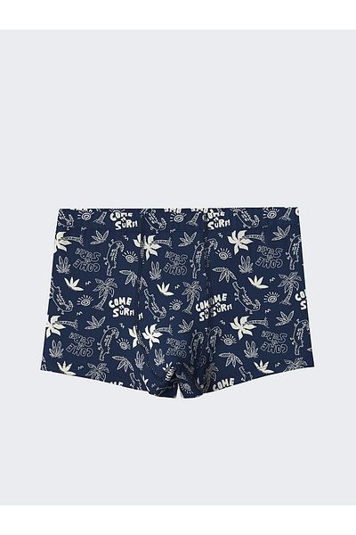 LC Waikiki Lcw Kids Navy Blue Printed Boys' Boxers 3 Pcs