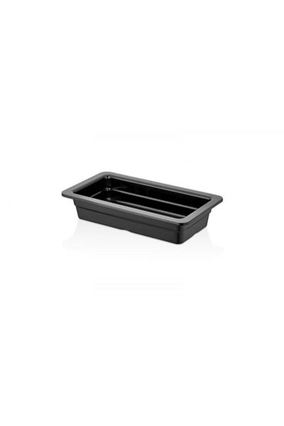 Culinaro Melamine gastronorm tray GN 1/3 325x176xh65mm, 1.7lt, black