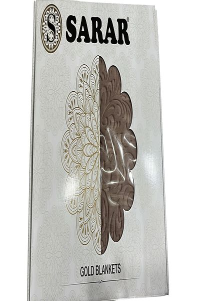 Sarar Gold Embos Double Blanket
