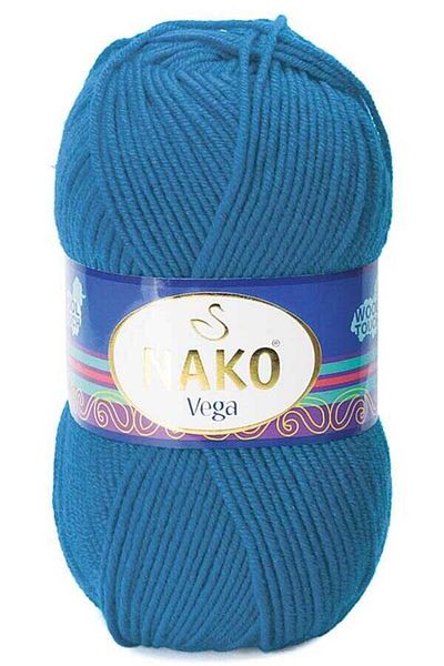 NAKO Vega Hand Knitting Yarn 10591 Airman Blue