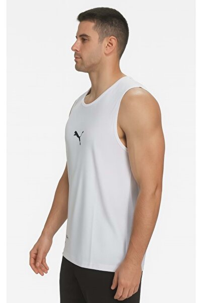 Puma P02817 Erkek Petekli Askılı T-shirt - - P02817 - Beyaz - ST02817-Beyaz-XL