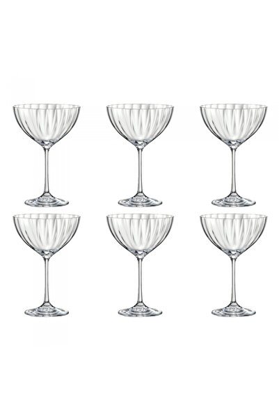 Bohemia Cristal Set 6 pahare BOHEMIA CRISTAL WATERFALL pentru cocktail 340ml
