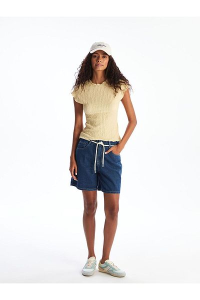 LC Waikiki Xside Women's Body with Stand Collar Texture