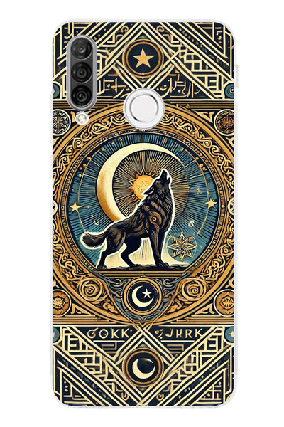 TechTree حافظة سيليكون شفافة متوافقة مع هاتف Huawei P30 Lite من Lone Wolf Gok...