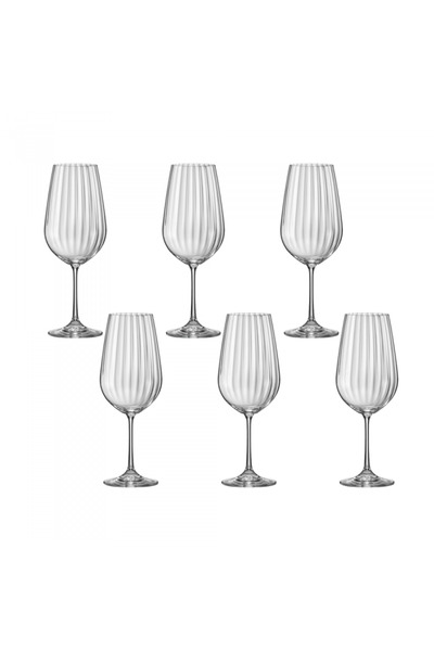 Bohemia Cristal Set 6 pahare BOHEMIA CRISTAL WATERFALL pentru apa 550ml