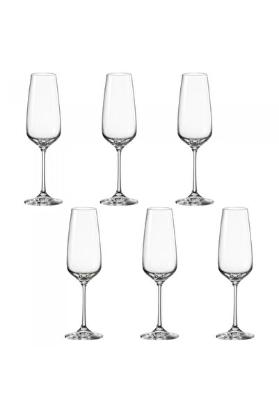 Bohemia Cristal GISELLE wine glass set of 6 pieces 190ml