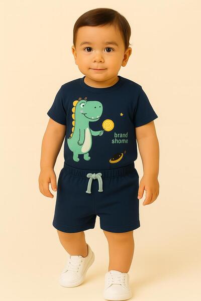 nevrankids Kızerkek Pamuk Uni Yumuşak Kısa Kol Yazlık Bebektakım 0-6 Ay 4 - Y...