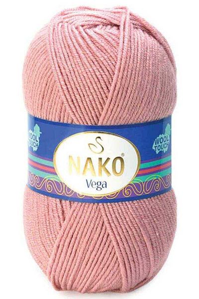 NAKO 5 Pieces Vega Hand Knitting Yarn 11420 Rose