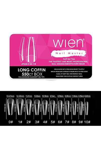 Wien Nail Master Yeni Nesil Protez Tırnak Jel Tips Soft Gel Tips Long Coffin ...