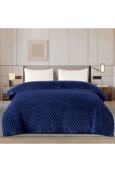 MİNG Lİ A soft, new, elegant double blanket with a soft texture, weighing 1500 g, size 220*240 cm
