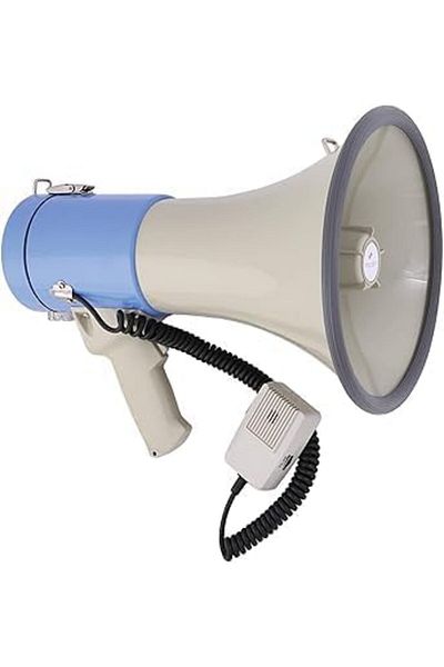 Generic ER-66BT MGP 15" Power Megaphone with Siren, Recording, Detachable Mic, 240s Recording Time