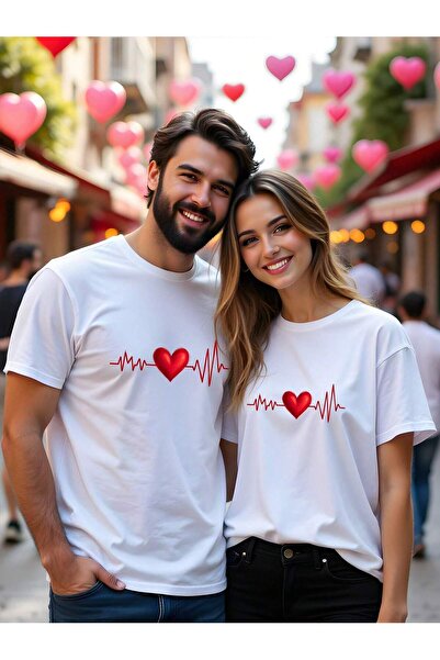 SVART WEAR Tricou cuplu supradimensionat tricou Combinație cuplu dragi Graffi...