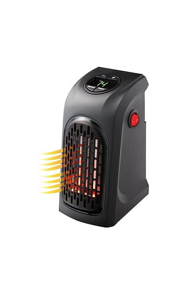 divendi-ro Mini Electric Air Heater, 400W, automatic shut-off after 12 hours, Black