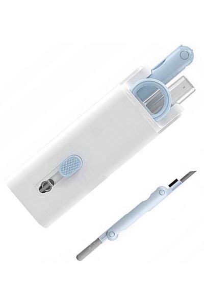 divendi-ro Multifunctional cleaning kit for keyboard, headphones, phone - White/Grey/Transparent