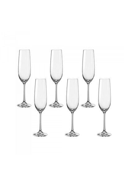 Bohemia Cristal Pahar BOHEMIA CRISTAL VIOLA pentru sampanie set 6 buc 190ml
