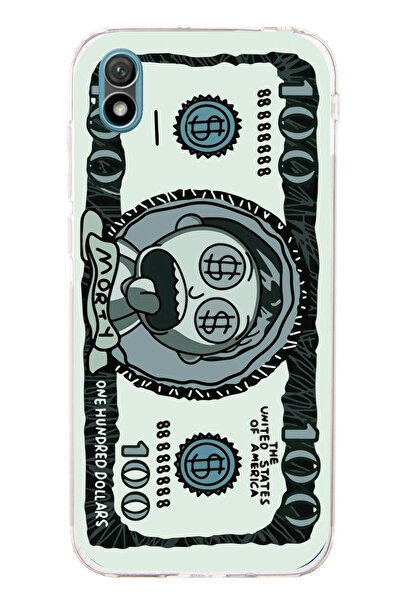 TechTree Huawei Y5 2019 - Honor 8S Uyumlu Morty Dolar Şeffaf Silikon Kılıf