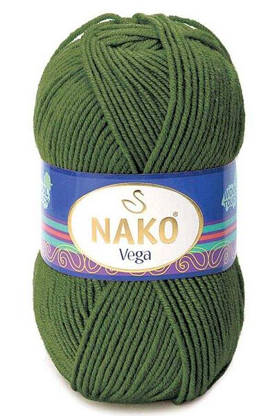 NAKO Νήμα Vega Hand Knitting 1989 Χακί