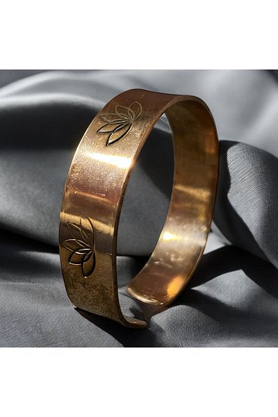 PrestigeSO Lotus Flower Pure Copper Bracelet - Adjustable Healing Bracelet
