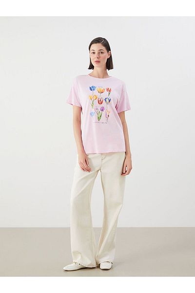 LC Waikiki LCWAIKIKI Classic Crew Neck Printed Women's T-Shirt