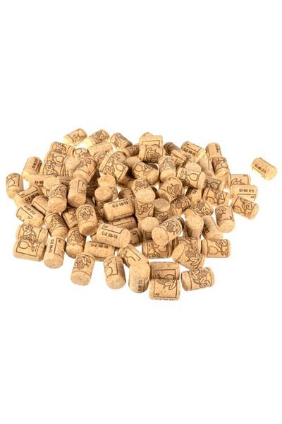 Ruhhy Set of 100 cork stoppers for wine bottles
