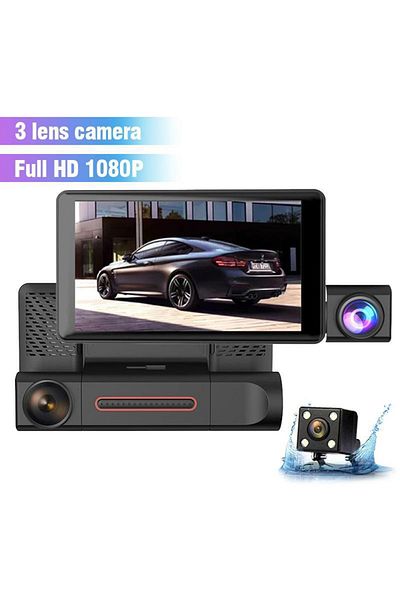 divendi-ro Triple DVR car camera, Full HD 1080p, 4-inch display, 170° angle