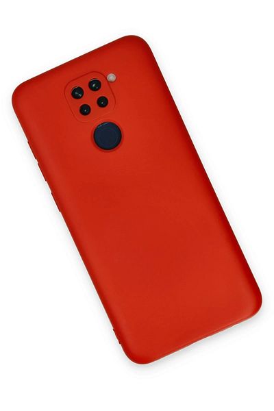 CepteToptan حافظة هاتف Xiaomi Redmi Note 9 مصنوعة من السيليكون المخملي الداخلي - أحمر - MKİ3358-2437