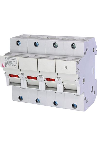 Eti Fuse disconnector, 14x51mm, alternating current, 3P+N, 50A, with LED, EFD 14, 002560015,