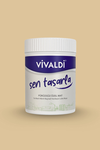 Vivaldi Boya Tüm Yüzeyler İçin Su Bazlı Hibrit Yenileme Boyası DIY-Dolap-Ahşa...