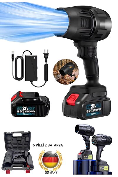 OG GERMANY STEEL 981F Şarjlı Jet Turbo Motorlu Hava Üfleme Fan Yaprak Üfleme ...