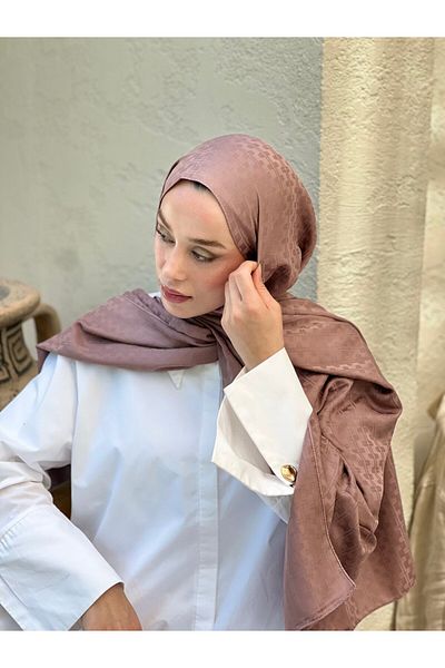 Modakaşmir Silky Jacquard Series Melosia Pattern Shawl