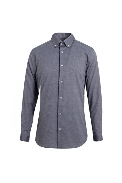 Uki ANTRASİT Comfort Fit Uzun Kol Gömlek