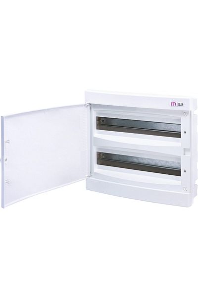 Eti PVC enclosure, 36 modules, recessed, IP40, white, white door, 001101084,