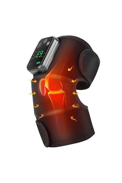 divendi-ro Knee support with massage and heating, 3 types of vibrating massage, shoulder or elbow, black