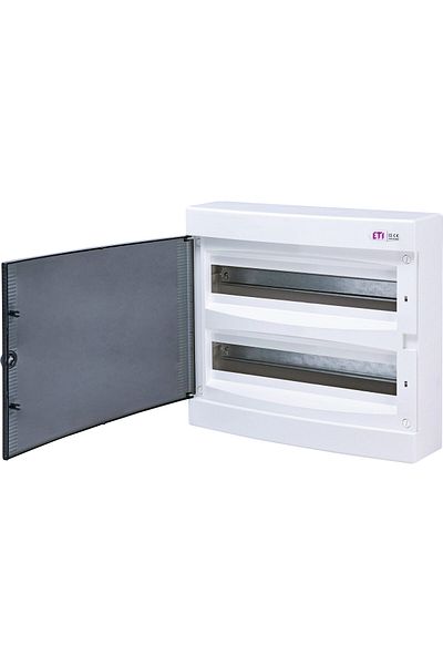 Eti PVC enclosure, 36 modules, surface-mounted, IP40, transparent door, 001101081,